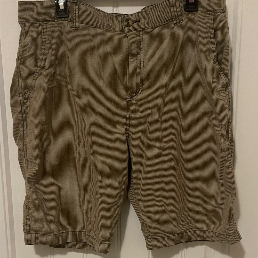 Magellan Outdoors Men's Brown Striped Shorts‎ size 33